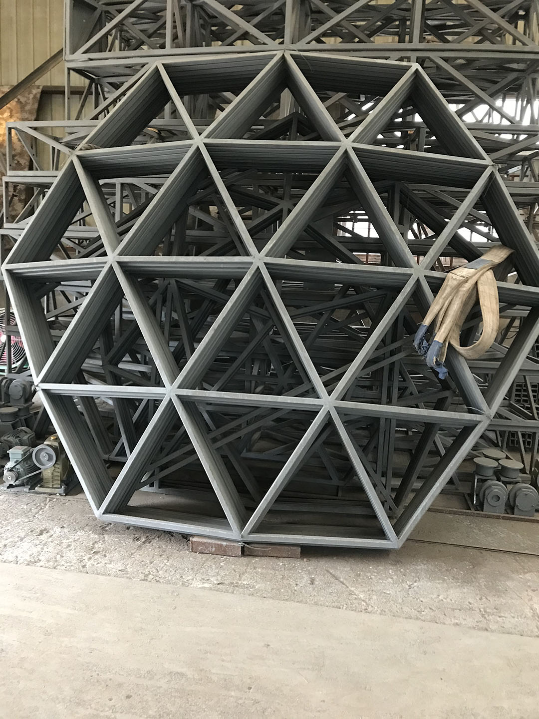 宝石型天文圆顶车间预加工