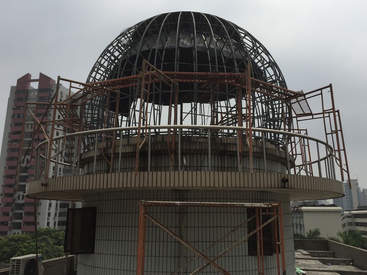 5米经典型天象厅现场安装