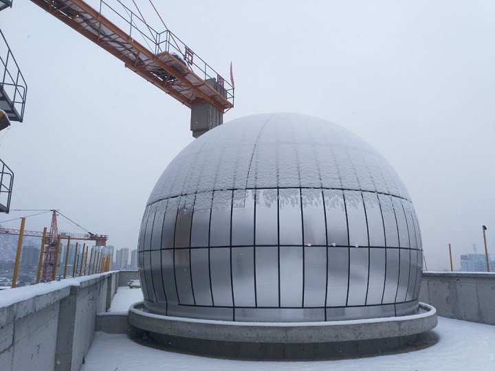 8米经典型天文圆顶现场安装