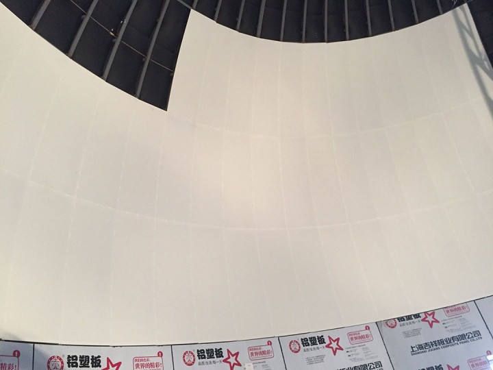 天幕内蒙版现场安装